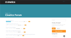 Desktop Screenshot of forum.cinetics.com