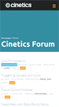 Mobile Screenshot of forum.cinetics.com